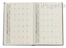 Paperblanks diář 18měsíční 2023-2024 Pear Garden mini horizontální DE9484-5